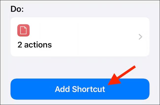 Add shortcut