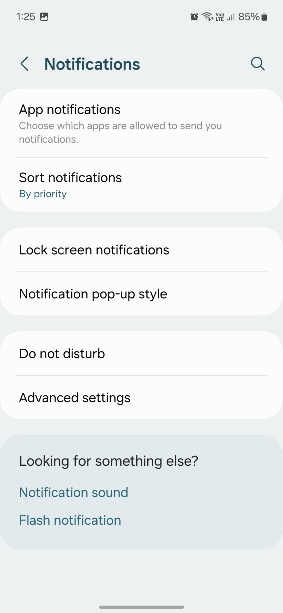 Advanced settings
