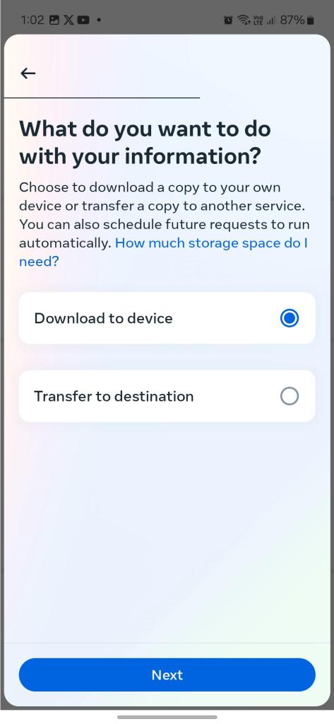 Download to device