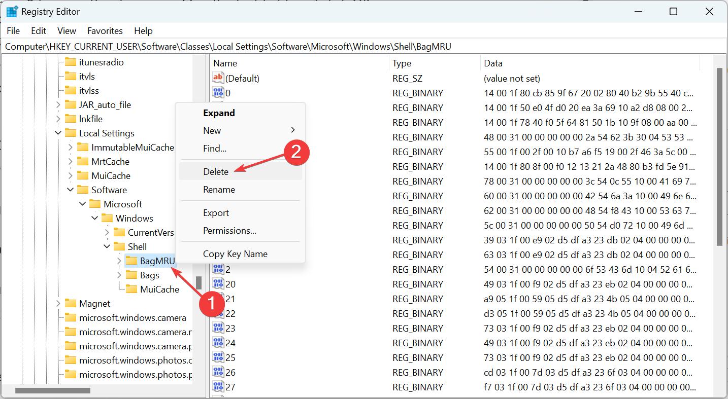 Edit the Registry