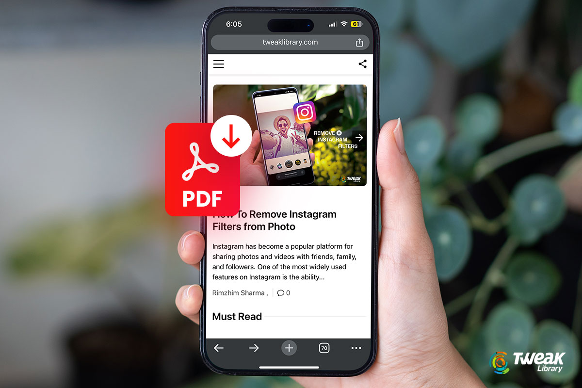 How To Save Webpage As a PDF On iPhone and iPad