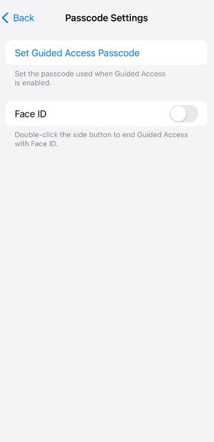 Passcode Settings
