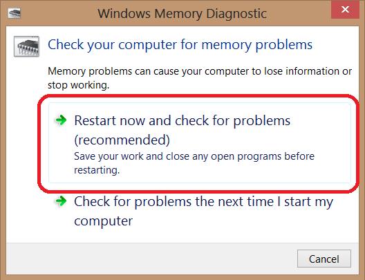 Run a Memory Check