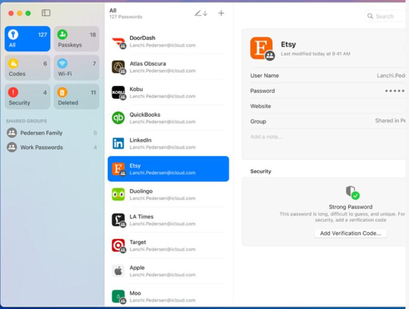 Secure Passwords App
