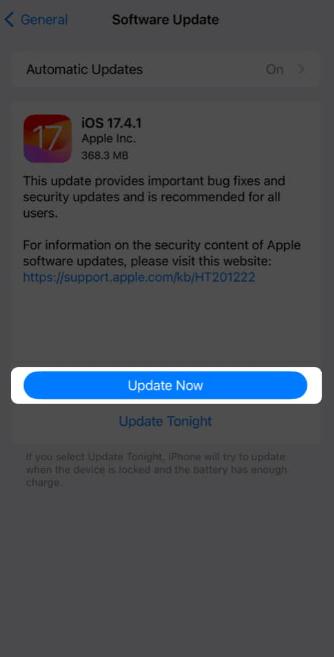 Update Now