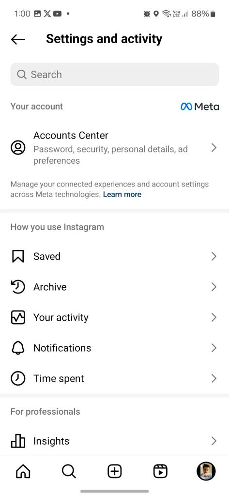 Your activity