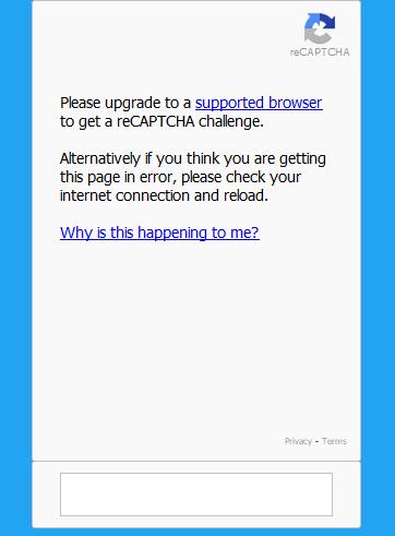 reCaptcha not working problem