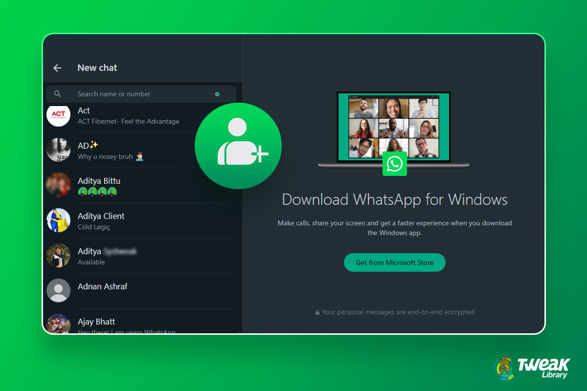 How to Add New Contacts to WhatsApp Using WhatsApp Web?
