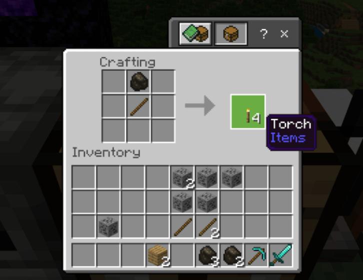 Make Torch in Minecraft