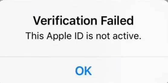 Apple ID Not Active