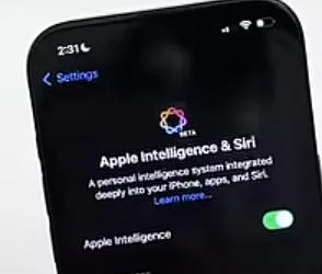Apple Intelligence option