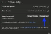 Available Updates