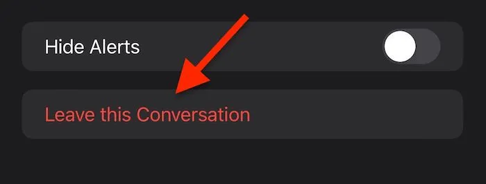 Leave this Conversation
