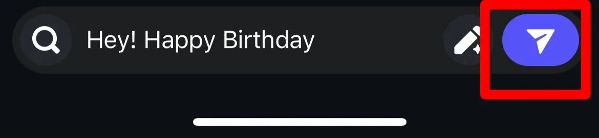 press send icon