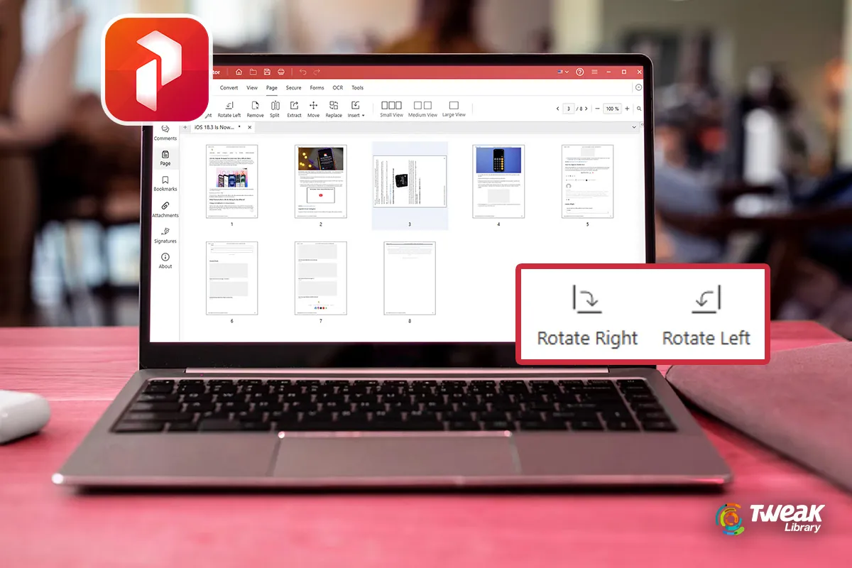 The Easiest Way to Rotate Pages in a PDF Document