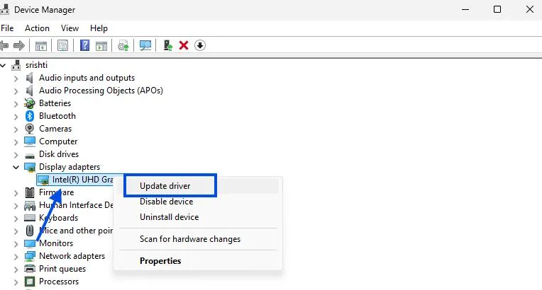 Update driver