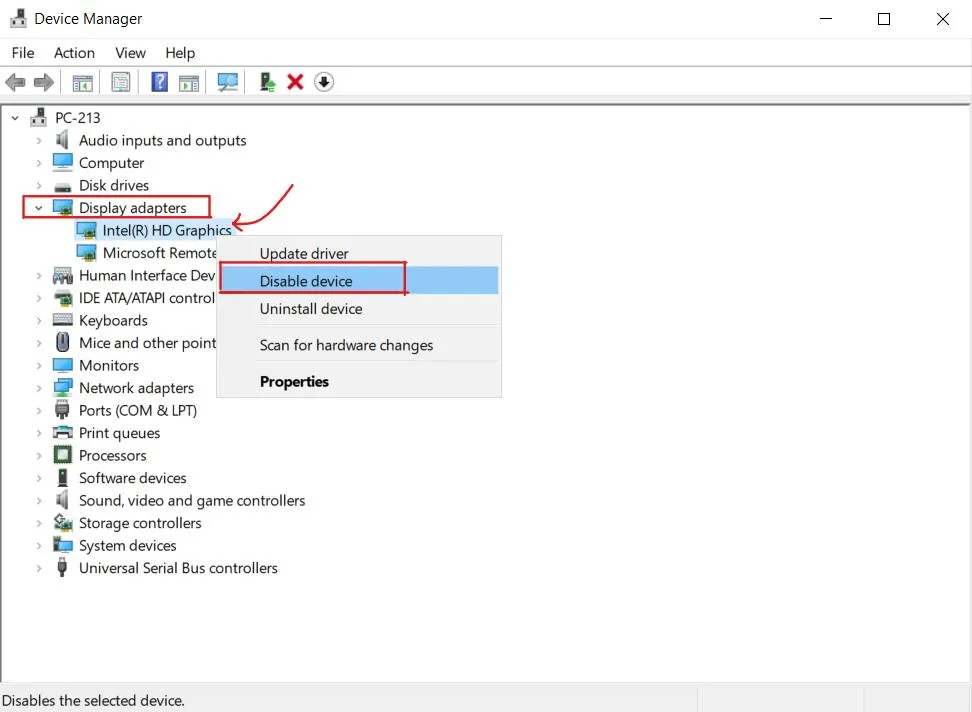 device manager