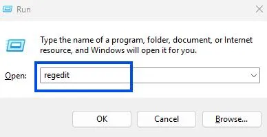 regedit