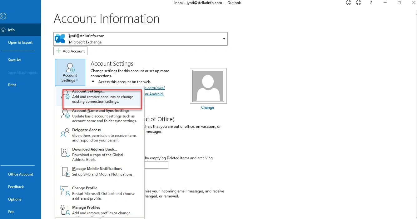 Account Settings