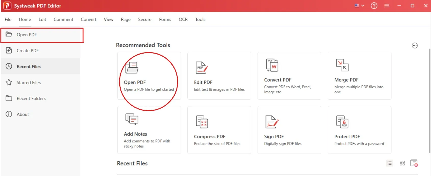 open pdf