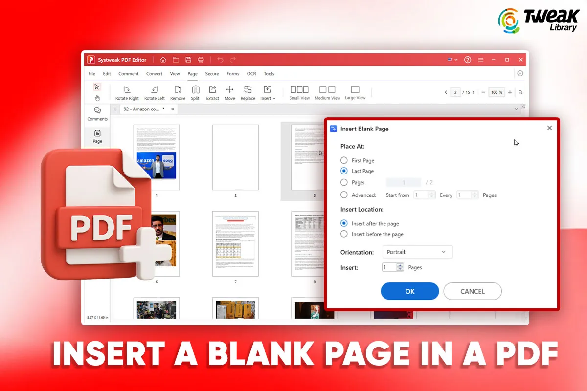 How to Insert a Blank Page into a PDF