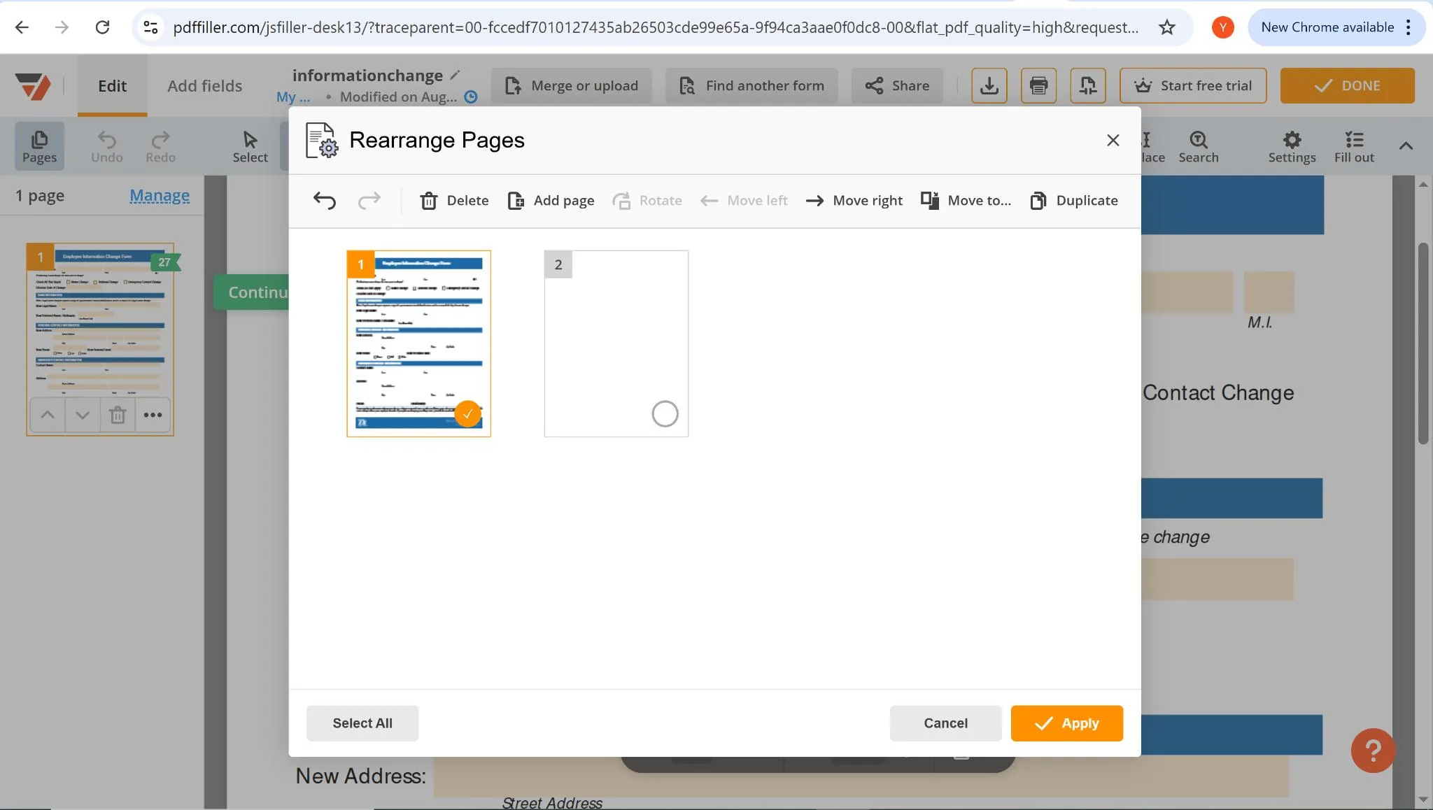 Insert Page