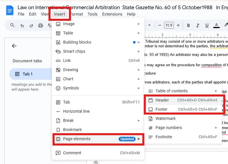 Page Elements