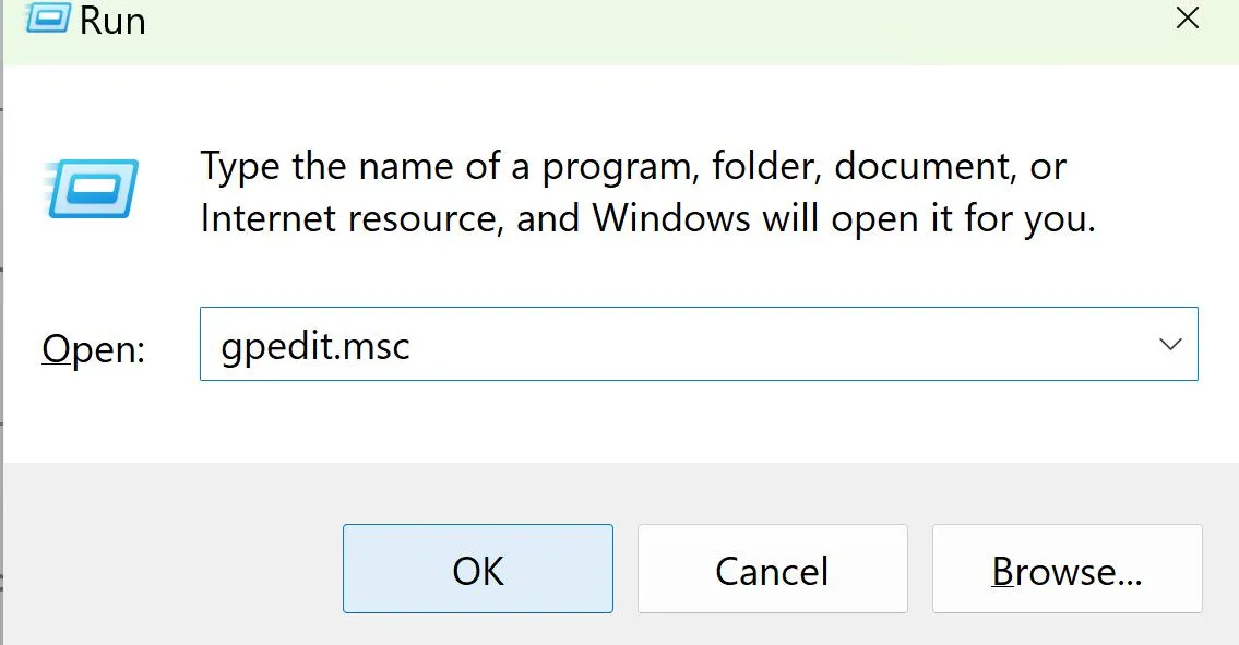 Windows run