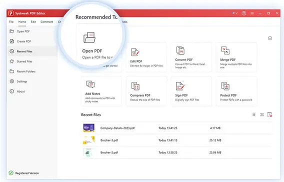 Systweak PDF Editor