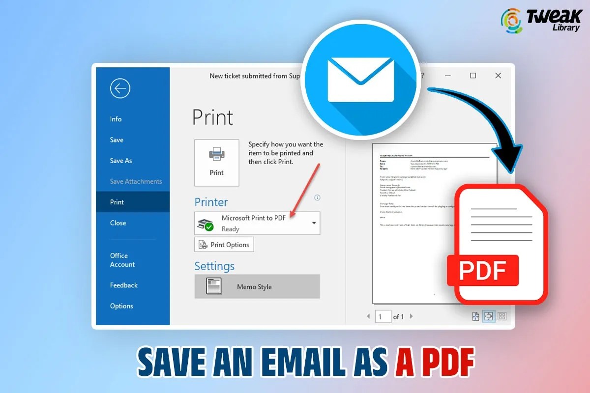How To Save An Email As A PDF