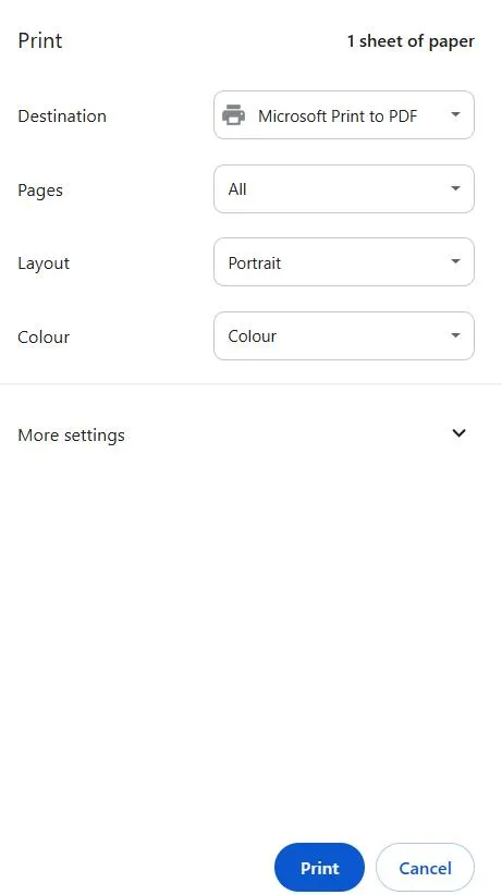 save your PDF
