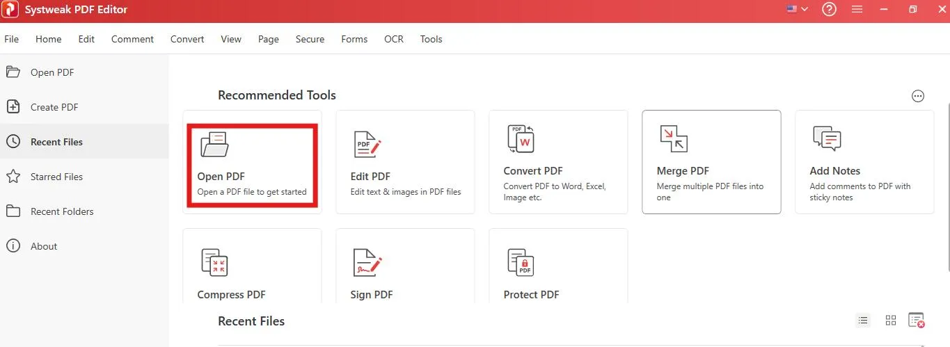 open pdf