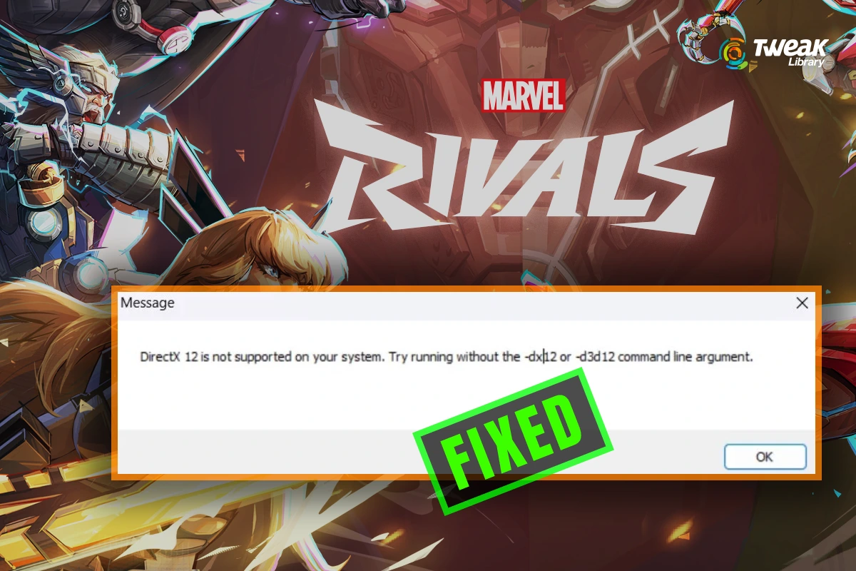 fix the Marvel Rivals error