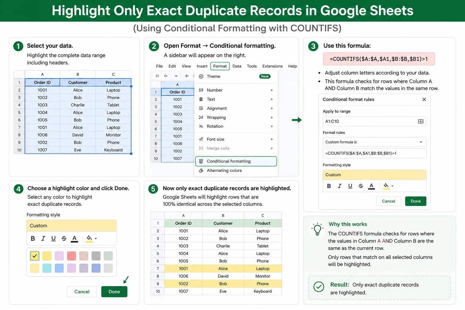 Across Multiple Columns