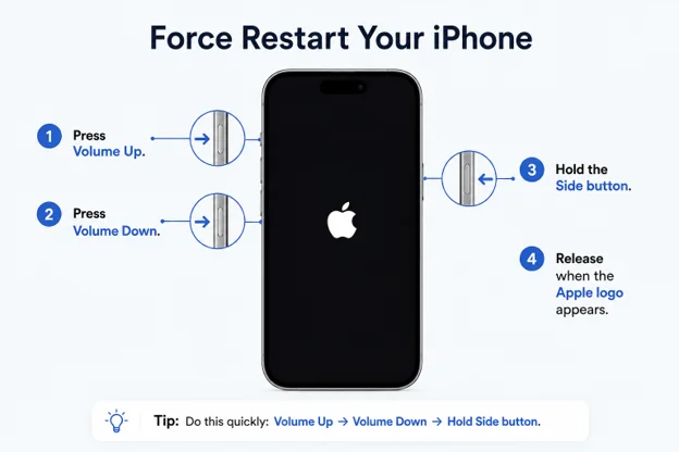Force-Restart the iPhone