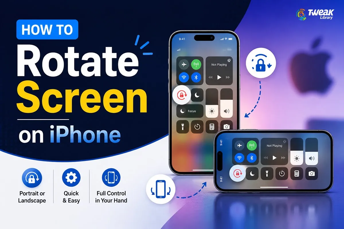 How to rotate screen on iPhone