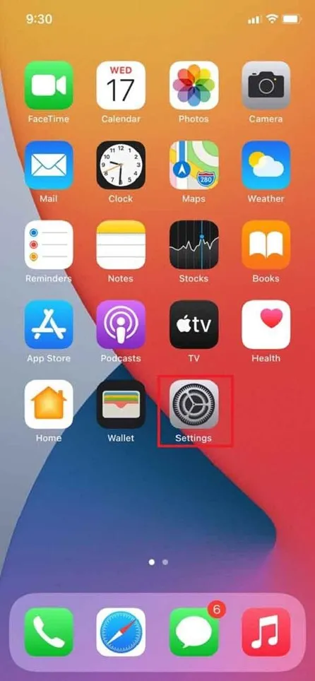 Open iPhone&rsquo;s Settings