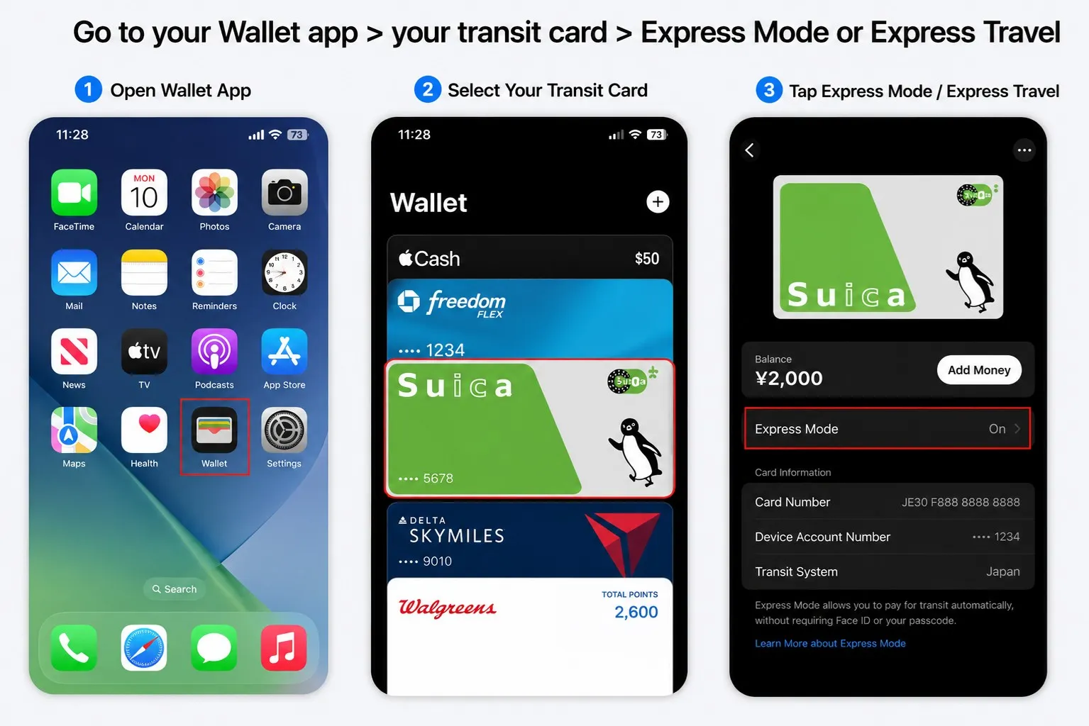 Set up Express Mode to skip the Face ID check