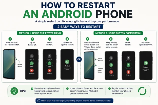restart android phone