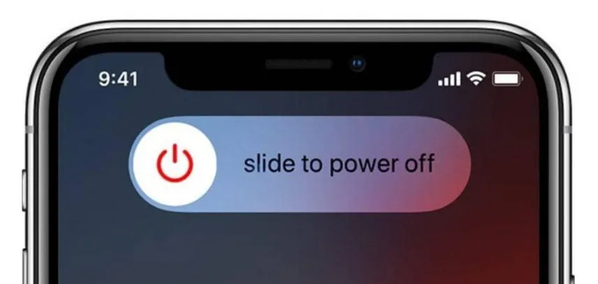 slide to power off