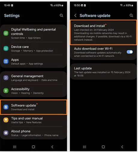 software update