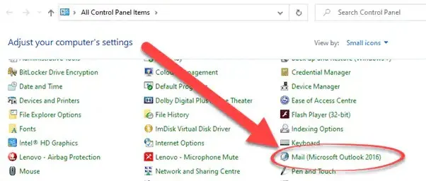 All Control Panelitems