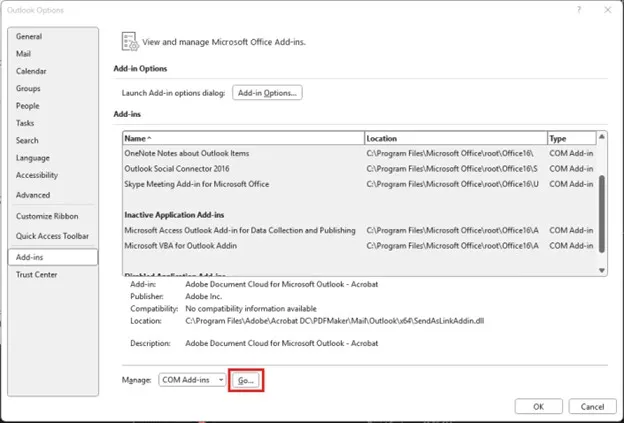 Outlook Options
