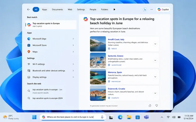 Search with Ask Copilot