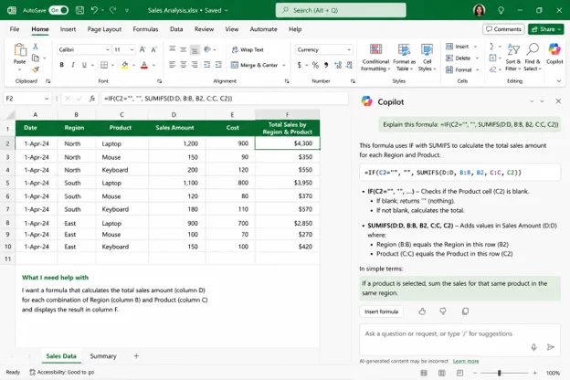 write a complex Excel formula
