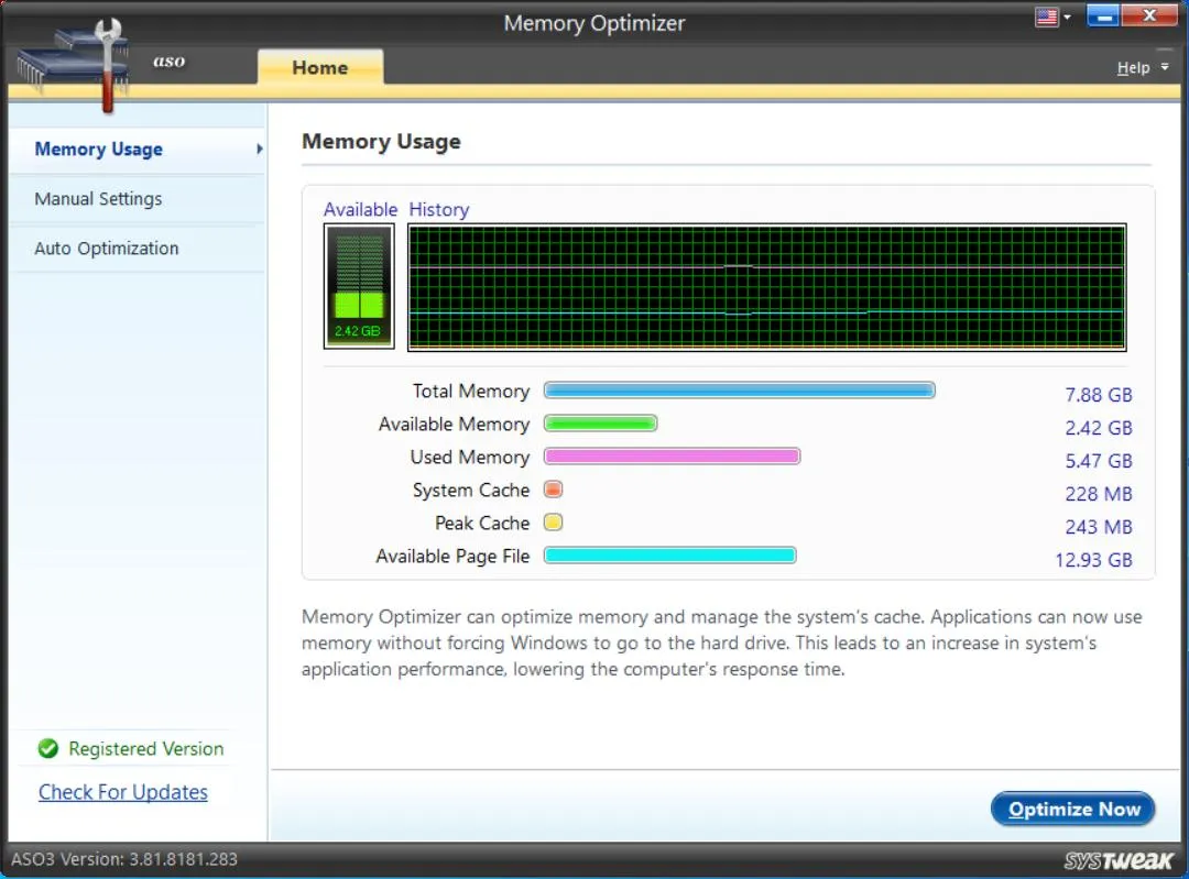 Memory usage