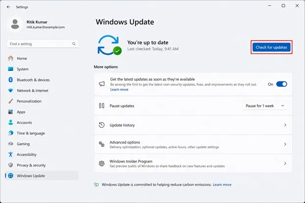 Updating Windows