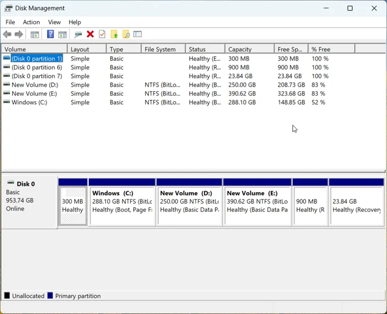 Disk Managment