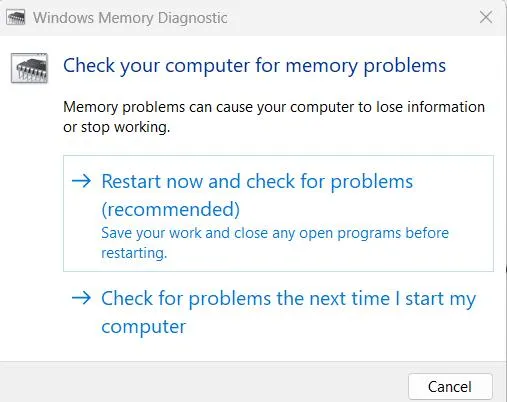 Restart Now